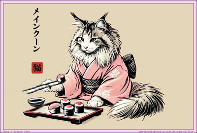 Chat Kimono
