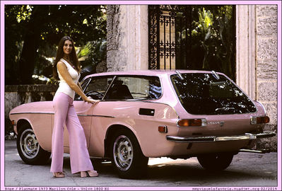 Playmate 1973 Marilyn Cole Volvo 1800
