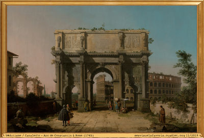 Canaletto -1745- Arc Constantin Rome
