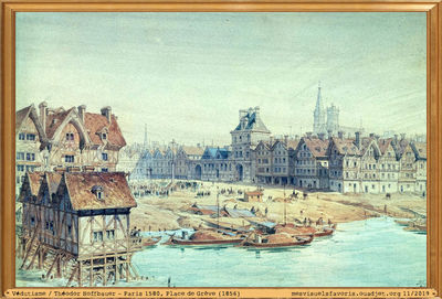 Hoffbauer T -1856- Place de GrÃ¨ve en 1580
