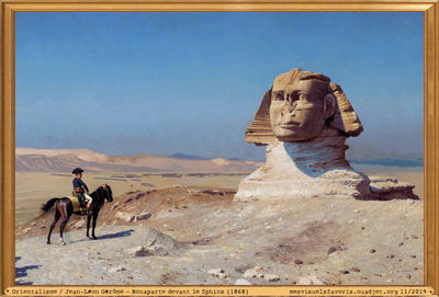 GÃ©rÃ´me Jean Leon -1868- Bonaparte devant Sphinx
