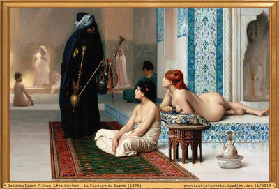 GÃ©rÃ´me Jean Leon -1875- La piscine du harem

