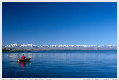 Bolivie - Lac Titicaca by Santha Hancock
