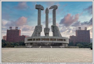 Corée du Nord - Pyongyang - Monument Korean Workers

