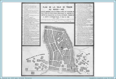 1515 -Toulon- Plan de Ville
