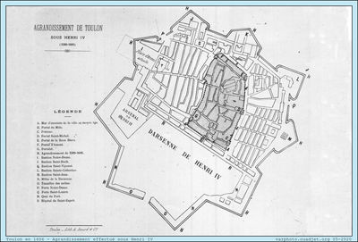 1606 -Toulon- Plan de Ville
