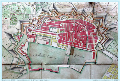 1738 -Toulon-  Plan de Ville

