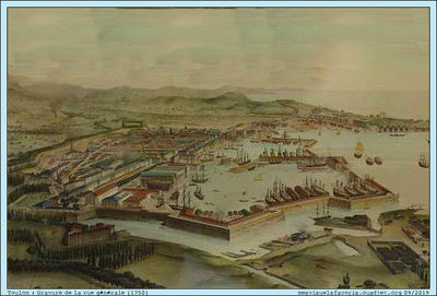 1750 -Toulon- gravure
