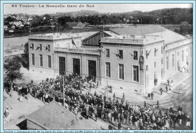 1905 -Toulon- Gare du Sud aujourdhui Dumont
