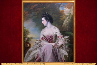 Cotes F -1768- Portrait de dame
