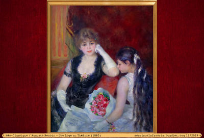 Renoir A -1880- Une Loge au theatre
