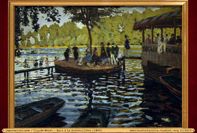 Monet C -1869- Bain grenouillere
