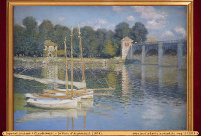 Monet C -1874- Pont Argenteuil
