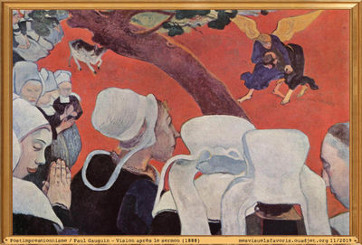 Gauguin Paul -1888- Vision apres sermon
