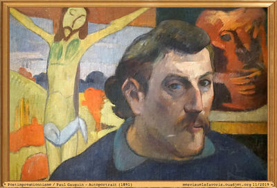Gauguin Paul -1891- Autoportrait christ jaune
