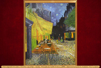 van Gogh Vincent -1888- Terrasse cafÃ© soir
