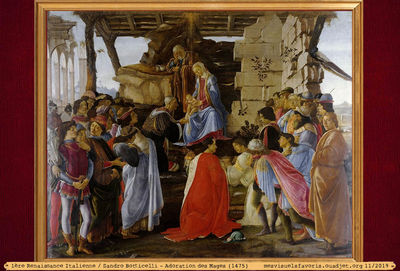 Botticelli S -1475- Adoration des Mages
