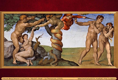 Michel-Ange -1510- Tentation et Expulsion
