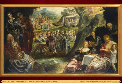 Tintoret -1563- Adoration Veau dOr

