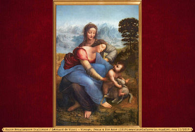 Vinci L de -1519- Vierge Jesus Ste Anne
