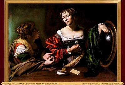 Caravaggio -1598- Marthe et Marie Madeleine
