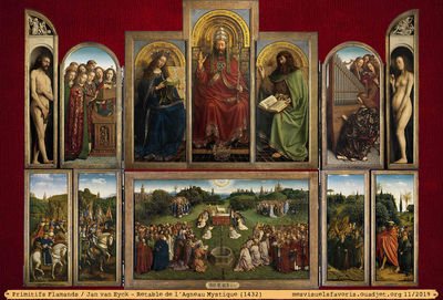 van Eyck -1432- Retable Agneau
