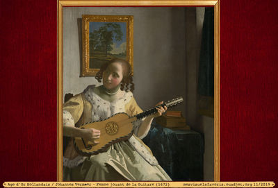 Vermeer J -1672- Femme Guitare
