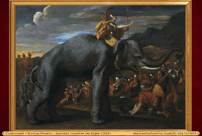 Poussin N -1626- Hannibal Elephant

