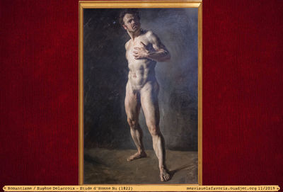Delacroix E -1822- Etude Homme Nu
