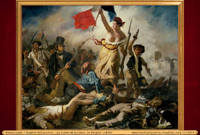 Delacroix E -1830- LibertÃ© guidant peuple
