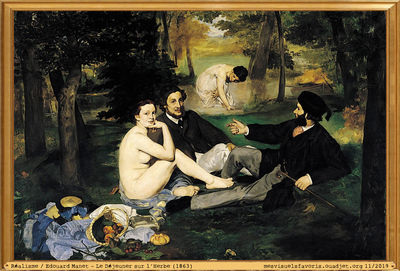 Manet E -1863- DÃ©jeuner sur Herbe
