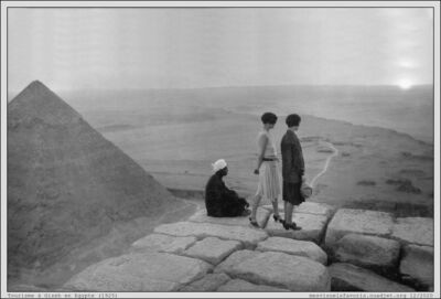 Egypte 1925 - Top of Kheops

