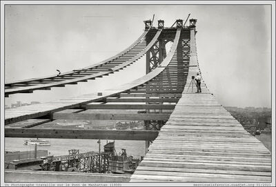 USA 1908 NY Manhatan Bridge
